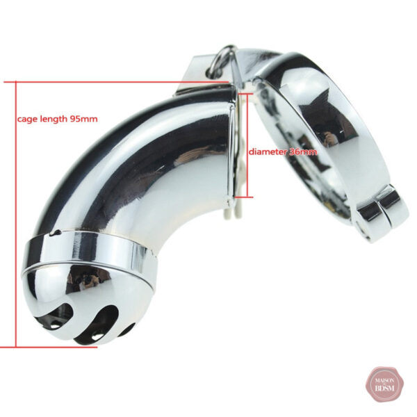 Accessoire de chasteté en métal pour homme