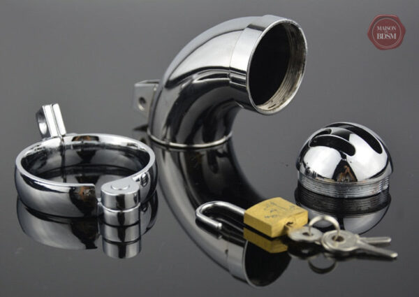 Cage de chasteté élégante pour plaisir masculin