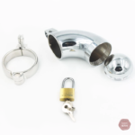Accessoire de chasteté en métal pour plaisir masculin