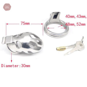 Cage de chasteté en métal pour un contrôle sécurisé