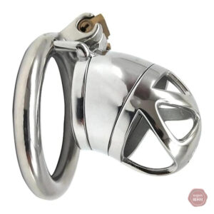 Cage de chasteté homme en métal, modèle La soumise S