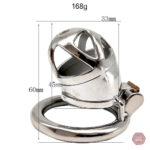 Cage de chasteté en métal, design compact et sécurisé