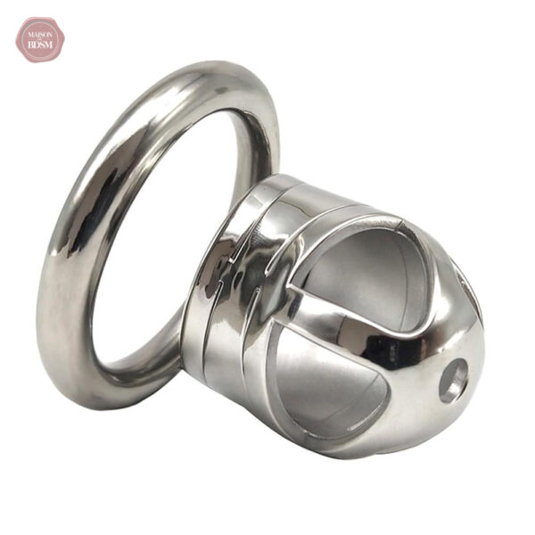 Accessoire de soumission masculine, cage de chasteté S