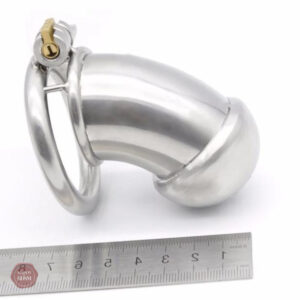 Cage de chasteté en métal pour homme, design La vierge L