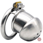 Cage de chasteté homme en métal - modèle La Vierge S