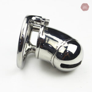 Cage de chasteté en métal pour homme - Design compact