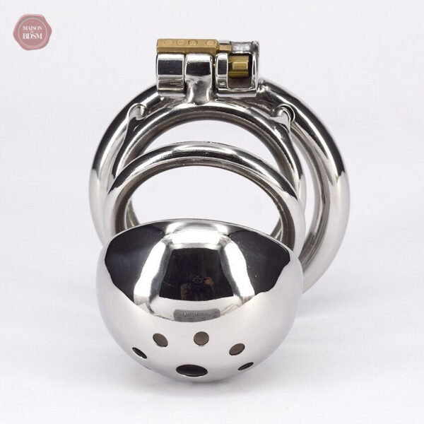 Cage de chasteté en métal pour homme