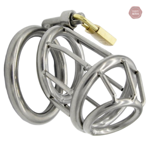 Cage de chasteté métal pour homme - Le Bec