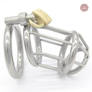 Cage de chasteté en acier pour contrôle masculin
