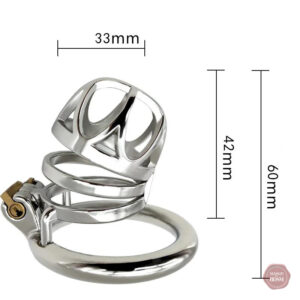 Cage de chasteté en métal durable et sécurisé