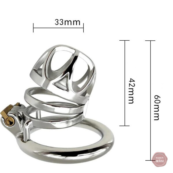 Cage de chasteté en métal durable et sécurisé