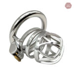 Cage de chasteté ajustable en métal élégant