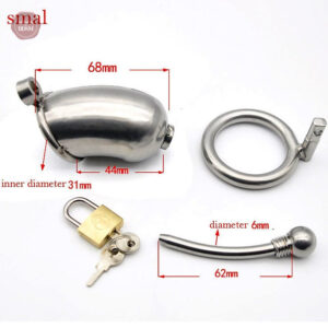 Cage de chasteté métal pour hommes - design élégant