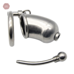 Accessoire BDSM en métal pour chasteté masculine