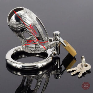 Cage de chasteté en métal pour homme