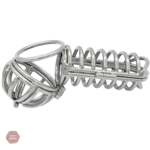 Cage de chasteté en métal pour hommes - Le coffre