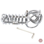 Cage de chasteté pour homme en métal - Confort et sécurité