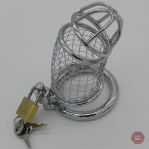 Cage de chasteté en métal pour le contrôle