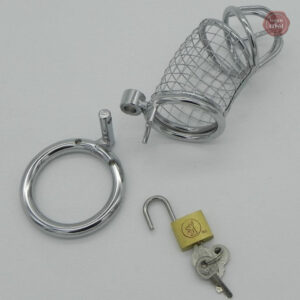 Accessoire de chasteté homme en métal robuste