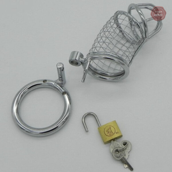 Accessoire de chasteté homme en métal robuste