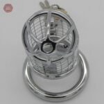 Cage de chasteté en métal pour sensations intenses