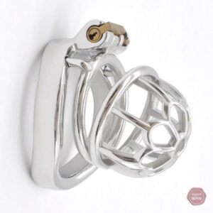 Cage de chasteté métallique pour hommes - design discret