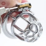Cage de chasteté homme en métal Little Flower S