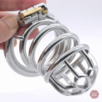 Cage de chasteté métal pour homme - Little flower XL