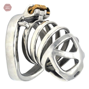 Cage de chasteté métal pour homme - Little Smile XL