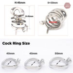 Cage de chasteté en métal pour contrôle masculin