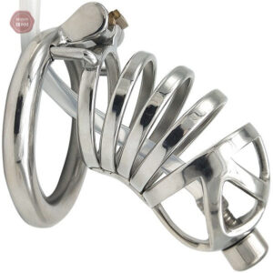 Cage de chasteté homme en métal - Little Smile XXL