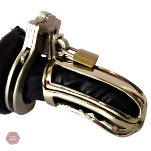 Cage de chasteté homme en métal avec menottes