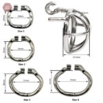 Accessoire de chasteté masculin, design robuste en métal
