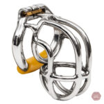 Cage de chasteté homme en métal - L'oiseau coudé