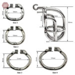 Cage de chasteté en métal pour homme - Design unique