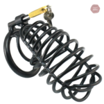 Cage de chasteté homme en métal, modèle à panier