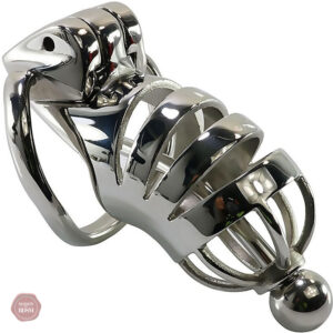 Cage de chasteté homme en métal - Panthère L