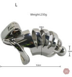 Cage de chasteté métallique pour homme, modèle Panthère