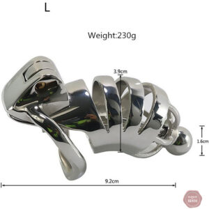 Cage de chasteté métallique pour homme, modèle Panthère