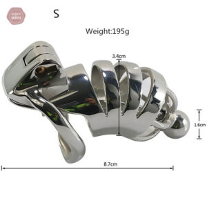 Cage de chasteté métal pour homme - Taille S