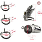 Cage de chasteté en métal pour homme - Design Puma
