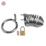 Cage de chasteté avec ressort, confort et contrôle optimal