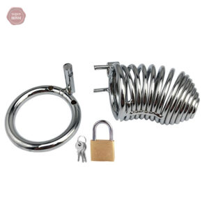Cage de chasteté avec ressort, confort et contrôle optimal