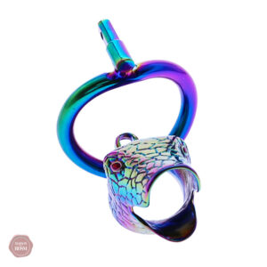 Accessoire de chasteté homme - métal serpent coloré