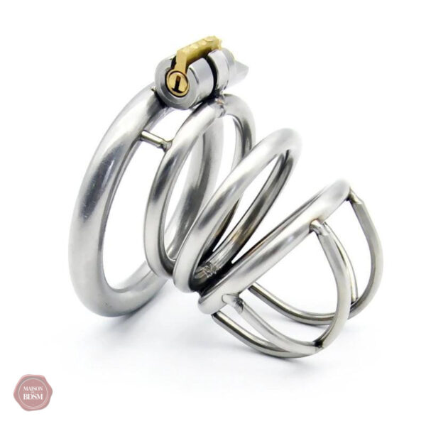 Cage de chasteté métal pour homme, modèle Snack L
