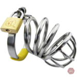 Cage de chasteté homme en métal - Snack XL