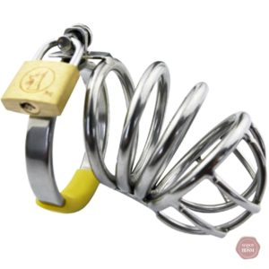 Cage de chasteté homme en métal - Snack XL