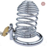 Accessoire de chasteté en métal, forme spirale élégante