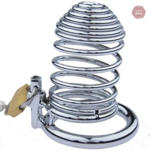 Accessoire de chasteté en métal, forme spirale élégante