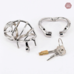 Cage de chasteté homme - finition métal durable